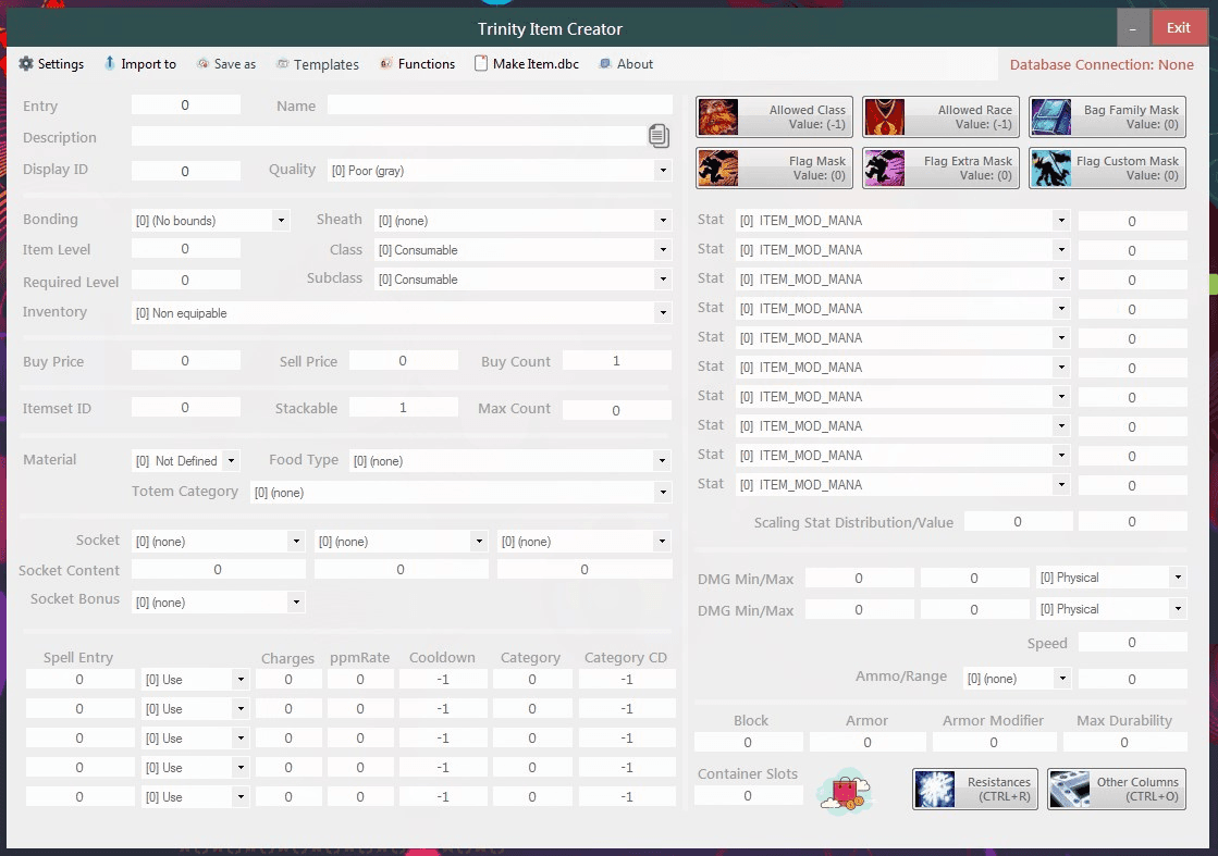 Trinity Wotlk Item Creator (Classic Interface) screenshot 1