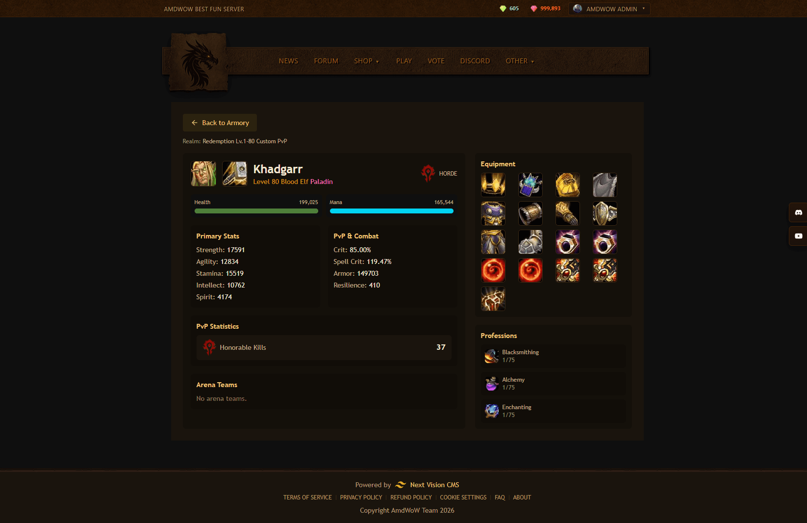 Dragon Storm theme for Next Vision CMS screenshot 5